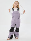 Salopette de ski imperméable et isolante avec genouillères réfléchissantes pour filles