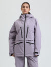 Veste de ski cargo multifonctionnelle Gsou Snow pour femme, résistante et performante.