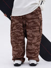 Pantalon de ski ample freestyle à genoux doubles pour femme