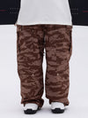 Pantalon de ski ample léopard double genou pour homme