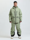 Combinaison de ski cargo multifonctionnelle Gsou Snow pour homme, résistante et durable.