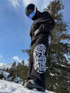 Pantalon de neige cargo réfléchissant à motif swaggy pour homme, toutes saisons
