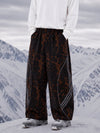 Pantalon de ski ample Nightline Park pour homme avec courbes réfléchissantes