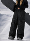 Pantalon de snowboard ample Park Rider Nightline pour femme, poches cargo et détails réfléchissants