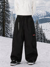 Pantalon de snowboard cargo ample et extensible pour homme, style freestyle, en tissu Techline utilitaire et résistant.