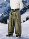 Pantalon de snowboard ample OG pour homme, style urbain, inspiré des vêtements de travail, avec rivets apparents et coupe large.