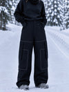 Pantalon de snowboard ample Park Rider Nightline pour femme, poches cargo et détails réfléchissants