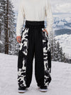 Pantalon de snowboard extra ample à blocs de couleurs réfléchissants Wild Motion pour homme