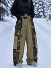 Pantalon de snowboard extra ample à blocs de couleurs réfléchissants Wild Motion pour femme
