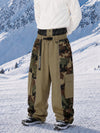 Pantalon de snowboard extra ample à blocs de couleurs réfléchissants Wild Motion pour homme