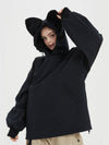 Sweat à capuche imperméable en polaire Doorek pour femme - Motif oreilles de chat