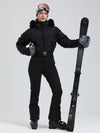 Combinaison de ski Arctic Vogue DownTop pour femme, doublée polaire, style montagnard chic