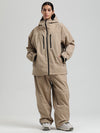 Combinaisons de ski Gsou Snow pour femmes, résistantes, isolées et coupe-vent.