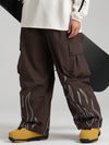 Pantalon de ski cargo réfléchissant Gsou Snow Furious Spark pour femme