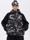 Veste de snowboard bomber camouflage Mountain Freestyle pour femme avec poche cargo