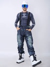 Salopette en jean pour homme, idéale pour les activités de plein air.