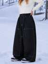 Pantalon de snowboard UrbanCraft Utility Baggy pour femme avec empiècements renforcés pour le freeride