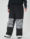 Pantalon de ski cargo ample Freestyle pour femme avec empiècements réfléchissants aux genoux