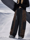Pantalon de snowboard extra ample à blocs de couleurs réfléchissants Wild Motion pour femme
