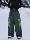 Pantalon de snowboard cargo freestyle ample Park Rider Hyper Flux Urban Graffiti pour femme
