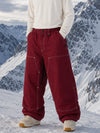 Pantalon de snowboard UrbanCraft Freeride Utility Baggy pour homme avec empiècements renforcés