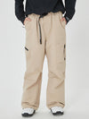 Pantalon de ski ample pour femme, style expédition en montagne, avec poches cargo latérales