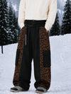 Pantalon de snowboard extra ample à blocs de couleurs réfléchissants Wild Motion pour homme
