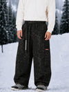 Pantalon de snowboard cargo ample et extensible pour homme, style freestyle, en tissu Techline utilitaire et résistant.