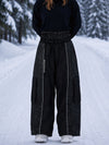 Pantalon de snowboard extra ample et réfléchissant Wild Motion pour femme