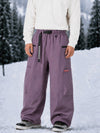 Pantalon de snowboard cargo ample et extensible pour homme, style freestyle, en tissu Techline utilitaire et résistant.