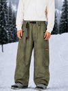 Pantalon de snowboard cargo ample et extensible pour homme, style freestyle, en tissu Techline utilitaire et résistant.