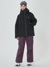 Veste de snowboard anorak Mountain Breaker pour femme avec pantalon de ski cargo stylé