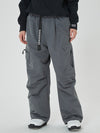 Women's baggy ski pants, mountain expedition style, with side cargo pockets