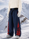 Pantalon de jogging ample homme Hyper Flux, style ski, avec empiècement graffiti coloré et bande réfléchissante
