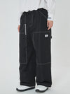 Pantalon cargo en denim Mountain Freerider pour femme, style ample, idéal pour le snowboard