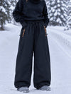 Pantalon de snowboard freestyle Hyper Flux extra ample pour femme avec fermeture éclair latérale et empiècement graffiti
