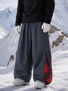 Pantalon de snowboard freestyle Hyper Flux Extra Baggy pour homme avec fermeture éclair latérale et empiècement graffiti