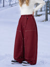 Pantalon de snowboard UrbanCraft Utility Baggy pour femme avec empiècements renforcés pour le freeride