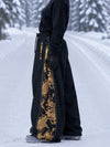 Pantalon de snowboard freestyle Hyper Flux Extra Baggy pour femme avec fermeture éclair latérale et empiècement graffiti
