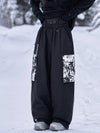 Pantalon de snowboard cargo freestyle ample Park Rider Hyper Flux Urban Graffiti pour femme
