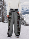 Pantalon de snowboard homme extra ample à blocs de couleurs réfléchissants Wild Motion