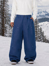 Pantalon de snowboard cargo utilitaire UrbanCraft pour homme, à double genouillère et empiècements renforcés par rivets