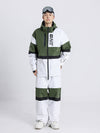 Ensemble veste et pantalon de ski coupe-vent Cosone Winter Forward à fermeture éclair et colorblock pour homme
