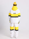 Ensemble veste et pantalon de ski coupe-vent Cosone Winter Forward à fermeture éclair et colorblock pour homme
