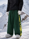 Pantalon de snowboard freestyle Hyper Flux Extra Baggy pour homme avec fermeture éclair latérale et empiècement graffiti