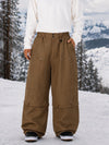 Pantalon de snowboard cargo utilitaire UrbanCraft pour homme, à double genouillère et empiècements renforcés par rivets