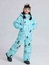 Combinaisons de ski pingouin une pièce pour garçons et filles