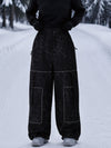 Pantalon de snowboard ample Park Rider Nightline pour femme, poches cargo et détails réfléchissants