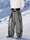 Pantalon de snowboard extra ample à blocs de couleurs réfléchissants Wild Motion pour homme