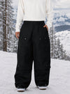Pantalon de snowboard cargo utilitaire UrbanCraft pour homme, à double genouillère et empiècements renforcés par rivets